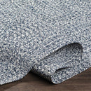 Blue Braided Faux Jute Rug Blue Braided Faux Jute Rug