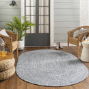Blue Braided Faux Jute Rug Blue Braided Faux Jute Rug