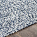 Blue Braided Faux Jute Rug Blue Braided Faux Jute Rug