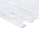 Carrara White 4"xFree Length Split-face Natural Marble Wall Tile Carrara White 4"xFree Length Split-face Natural Marble Wall Tile