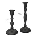 Taper Candle Holders - Handcrafted Cast Iron Taper Candle Holders - Handcrafted Cast Iron