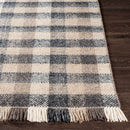 Chilliwack Gray Plaid Wool Rug Chilliwack Gray Plaid Wool Rug