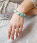 Chunky Green Amazonite Golden Toggle Bracelet Chunky Green Amazonite Golden Toggle Bracelet