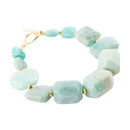 Chunky Green Amazonite Golden Toggle Bracelet Chunky Green Amazonite Golden Toggle Bracelet
