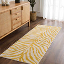 Yellow Terra Zebra Print Area Rug - Clearance Yellow Terra Zebra Print Area Rug - Clearance