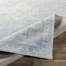 Calderbank Sky Blue Wool-Blend Area Rug Calderbank Sky Blue Wool-Blend Area Rug