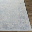 Calderbank Sky Blue Wool-Blend Area Rug Calderbank Sky Blue Wool-Blend Area Rug