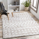 Monarch Cream&Tan Trellis Plush Rug Monarch Cream&Tan Trellis Plush Rug