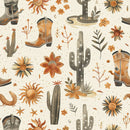 Desert Cactus and Cowboy Boots Wallpaper Desert Cactus and Cowboy Boots Wallpaper