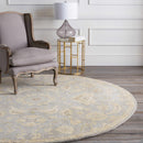 Copen Beige Floral Wool Rug Copen Beige Floral Wool Rug