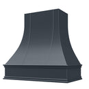 Navy Blue Range Hood With Curved Strapped Front and Decorative Trim - 30", 36", 42", 48", 54" and 60" Widths Available Navy Blue Range Hood With Curved Strapped Front and Decorative Trim - 30", 36", 42", 48", 54" and 60" Widths Available