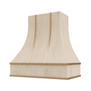 Unfinished Range Hood With Curved Front and Brass Strapping - 30", 36", 42", 48", 54" and 60" Widths Available Unfinished Range Hood With Curved Front and Brass Strapping - 30", 36", 42", 48", 54" and 60" Widths Available
