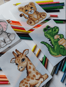 "Cute Animals" 121CS Counted Cross-Stitch Kit "Cute Animals" 121CS Counted Cross-Stitch Kit