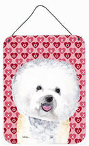 Bichon Frise Hearts Love and Valentine's Day Wall or Door Hanging Prints Bichon Frise Hearts Love and Valentine's Day Wall or Door Hanging Prints