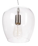 Allen + Roth 8"W 1-Light Bell Mini Pendant Light Fixture by Kichler Brushed Nickel with Clear Glass Shade Finish Allen + Roth 8"W 1-Light Bell Mini Pendant Light Fixture by Kichler Brushed Nickel with Clear Glass Shade Finish