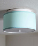 Moderne Flush Mount Conversion Kit 14"w Island Paradise Blue Drum Lampshade Moderne Flush Mount Conversion Kit 14"w Island Paradise Blue Drum Lampshade