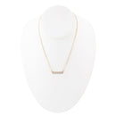 Dainty Botswana Agate Bar Necklace Dainty Botswana Agate Bar Necklace