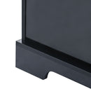 All in One Hall Tree with 3 Top Shelves and 2 Flip Shoe Storage Drawers, Wood Hallway Organizer with Storage Bench and Metal Hanging Hooks, Black All in One Hall Tree with 3 Top Shelves and 2 Flip Shoe Storage Drawers, Wood Hallway Organizer with Storage Bench and Metal Hanging Hooks, Black