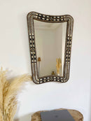 Curved Bone Inlay Mirror - Berber Horizon Mirror Curved Bone Inlay Mirror - Berber Horizon Mirror