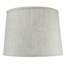 14"W x 10"H Textured Oatmeal Drum Shade 14"W x 10"H Textured Oatmeal Drum Shade