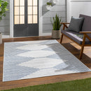 Stephan Blue & Cream Outdoor Rug Stephan Blue & Cream Outdoor Rug