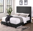 Walker Edison | Queen Size Charcoal Grey Upholstered Platform Bed Walker Edison | Queen Size Charcoal Grey Upholstered Platform Bed