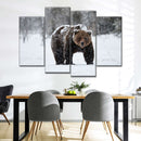 Winter Grizzly Bear Wall Art Winter Grizzly Bear Wall Art