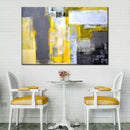 Yellow On Gray Abstract Wall Art Yellow On Gray Abstract Wall Art