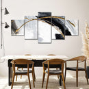 Black White And Gold Abstract Wall Art Black White And Gold Abstract Wall Art