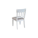 Donham Set of 2 Side Chairs, White Donham Set of 2 Side Chairs, White