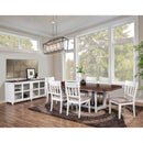 Donham Set of 2 Side Chairs, White Donham Set of 2 Side Chairs, White