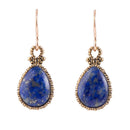 Dreamy Drop Blue Lapis and Golden Earrings Dreamy Drop Blue Lapis and Golden Earrings