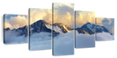 Alpine Snowy Mountains Wall Art Alpine Snowy Mountains Wall Art