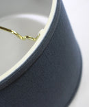 12"W x 8"H Hardback Shallow Drum Lamp Shade Textured Slate 12"W x 8"H Hardback Shallow Drum Lamp Shade Textured Slate