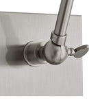 Adesso 12"H Swing Arm LED Wall Lamp Brushed Steel Metal Finish Adesso 12"H Swing Arm LED Wall Lamp Brushed Steel Metal Finish