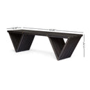 Modern Triangular Leg Outdoor Bench Modern Triangular Leg Outdoor Bench