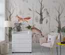 Woodland Forest Animals Wallpaper - Peel and Stick Wall Mural Woodland Forest Animals Wallpaper - Peel and Stick Wall Mural