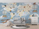 World Map Mural Wallpaper World Map Mural Wallpaper