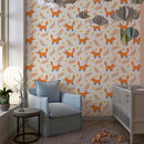 Forest Fox Peel and Stick Wallpaper Forest Fox Peel and Stick Wallpaper