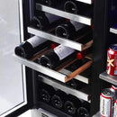 Edgestar 30" Wide 28 Bottle Built In Dual Zone Beverage Center With 86 Can Capacity (SAK35972) Edgestar 30" Wide 28 Bottle Built In Dual Zone Beverage Center With 86 Can Capacity (SAK35972)