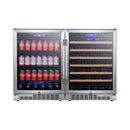 Edgestar 48" Wide Built-In Side-by-Side Wine & Beverage Center With 142 Can & 53 Bottle Capacity (SAK17392) Edgestar 48" Wide Built-In Side-by-Side Wine & Beverage Center With 142 Can & 53 Bottle Capacity (SAK17392)