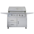 Edgestar 89K BTU 42" Wide Natural Gas Freestanding Grill Cart With Rotisserie And Lighted Knobs (SAK56935) Edgestar 89K BTU 42" Wide Natural Gas Freestanding Grill Cart With Rotisserie And Lighted Knobs (SAK56935)