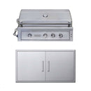 Edgestar 89K BTU 42" Built-In Natural Gas Grill With Insulated Jacket And Double Access Doors Insulated Jacket (SAK94627) Edgestar 89K BTU 42" Built-In Natural Gas Grill With Insulated Jacket And Double Access Doors Insulated Jacket (SAK94627)