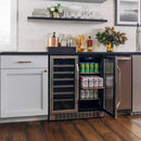 Edgestar 30" Wide 28 Bottle Built In Dual Zone Beverage Center With 86 Can Capacity (SAK35972) Edgestar 30" Wide 28 Bottle Built In Dual Zone Beverage Center With 86 Can Capacity (SAK35972)