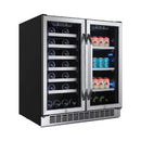 Edgestar 30" Wide 28 Bottle Built In Dual Zone Beverage Center With 86 Can Capacity (SAK35972) Edgestar 30" Wide 28 Bottle Built In Dual Zone Beverage Center With 86 Can Capacity (SAK35972)