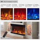 Electric Fireplace TV Stand With Glass Door Storage Cabinet, 70" (SAK58627) Electric Fireplace TV Stand With Glass Door Storage Cabinet, 70" (SAK58627)
