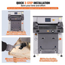 Electric Heavy Duty Hydraulic Paper Cutter Machine With Touchscreen, 26 Inch (SAK92518) Electric Heavy Duty Hydraulic Paper Cutter Machine With Touchscreen, 26 Inch (SAK92518)