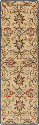 Caesar 1116 Hand Tufted Beige & Rust Wool Rug Caesar 1116 Hand Tufted Beige & Rust Wool Rug