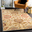 Caesar 1116 Hand Tufted Beige & Rust Wool Rug Caesar 1116 Hand Tufted Beige & Rust Wool Rug