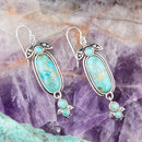 Emile Blue Turquoise Sterling Silver Dangle Earrings Emile Blue Turquoise Sterling Silver Dangle Earrings